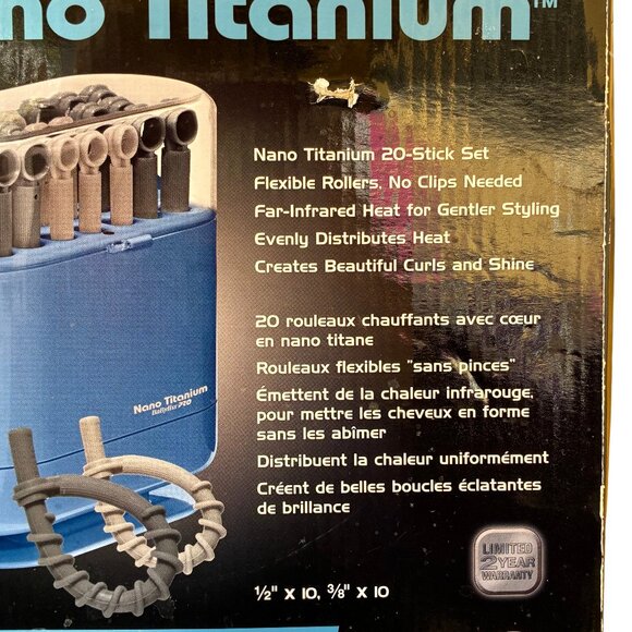 BaByliss Nano Titanium Flexible Hair Curlers Pro 20 HOT STICKS Set main image 8